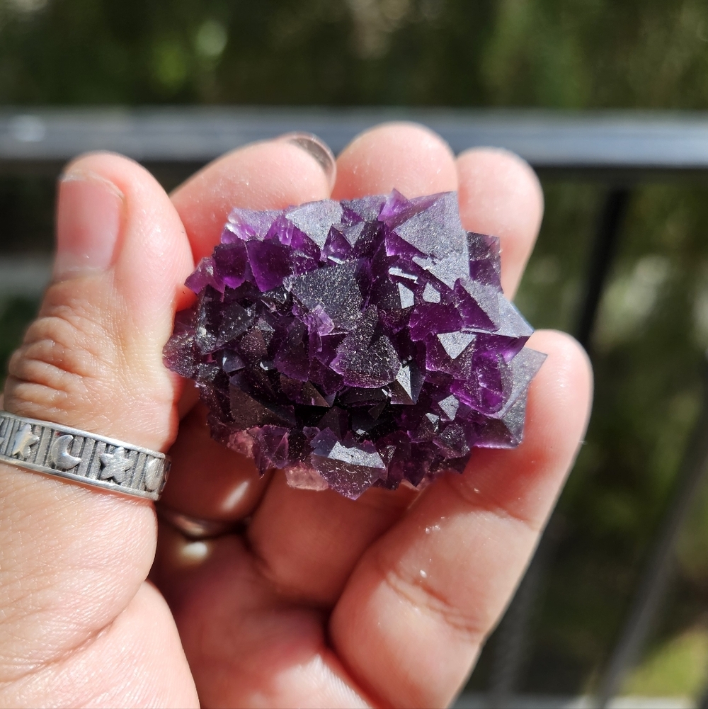 Plum Purple Chinese Fluorite - Picture 3 of 4